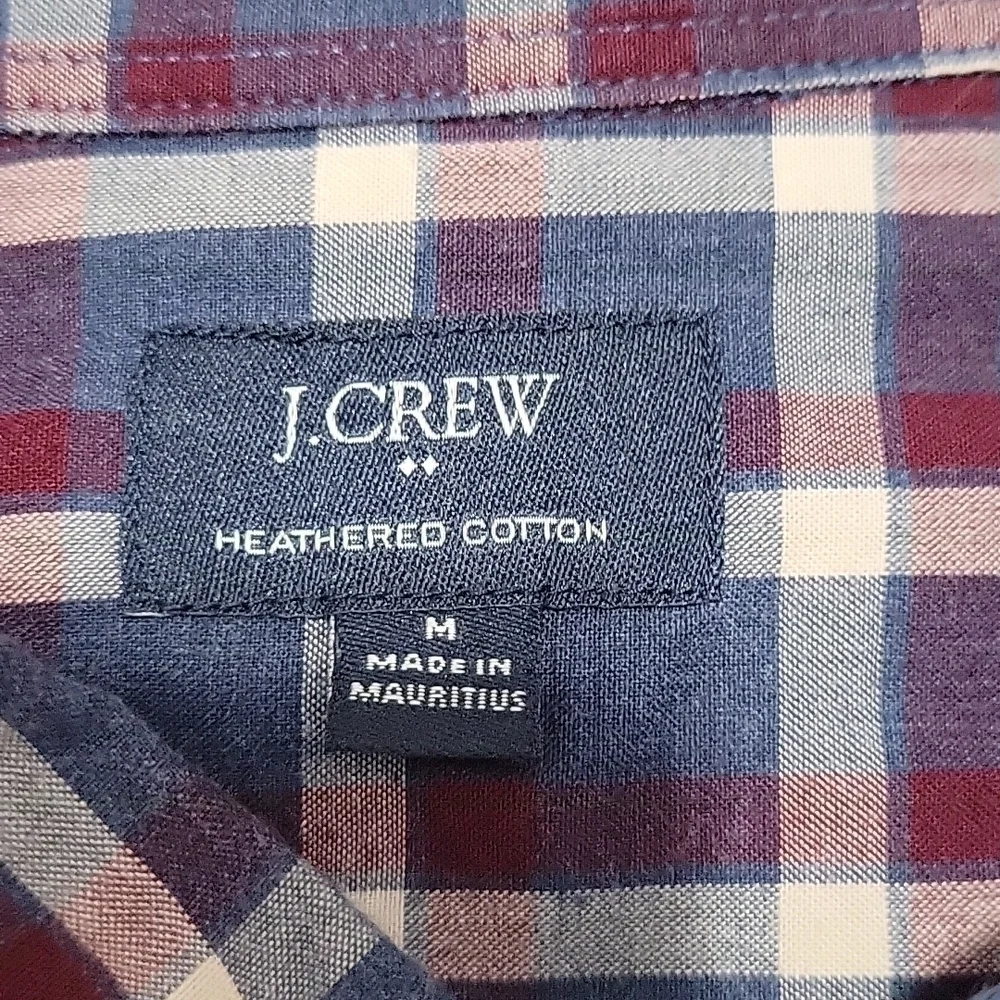 J. Crew heathered 100% cotton long sleeve button down shirt